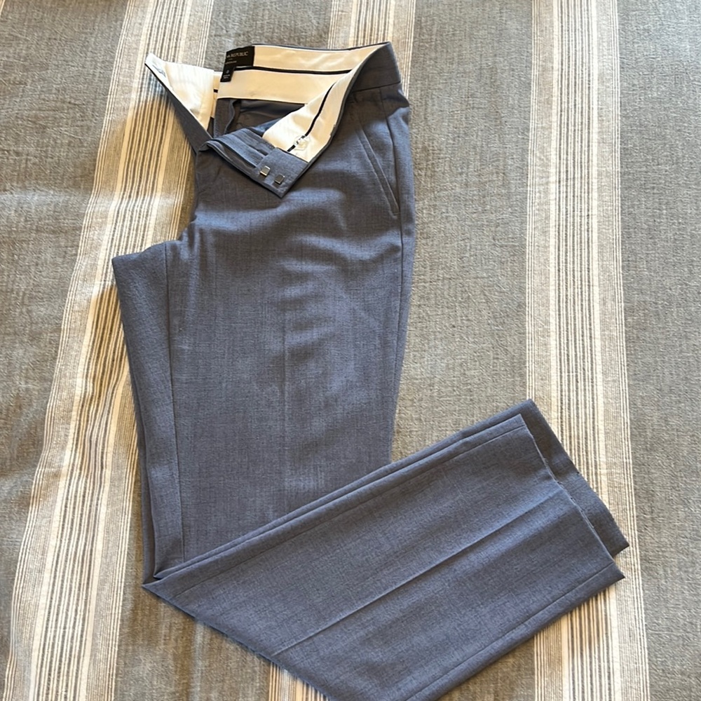 Blue-grey trousers